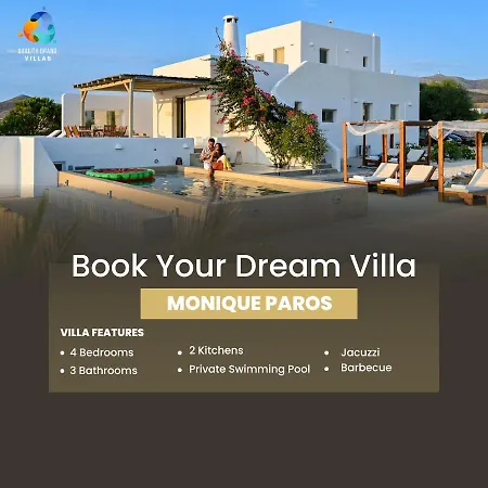 Quality Brand Villas 4br Pool Magnificent Sea View Lovely Monique Villa Parikia (Paros)